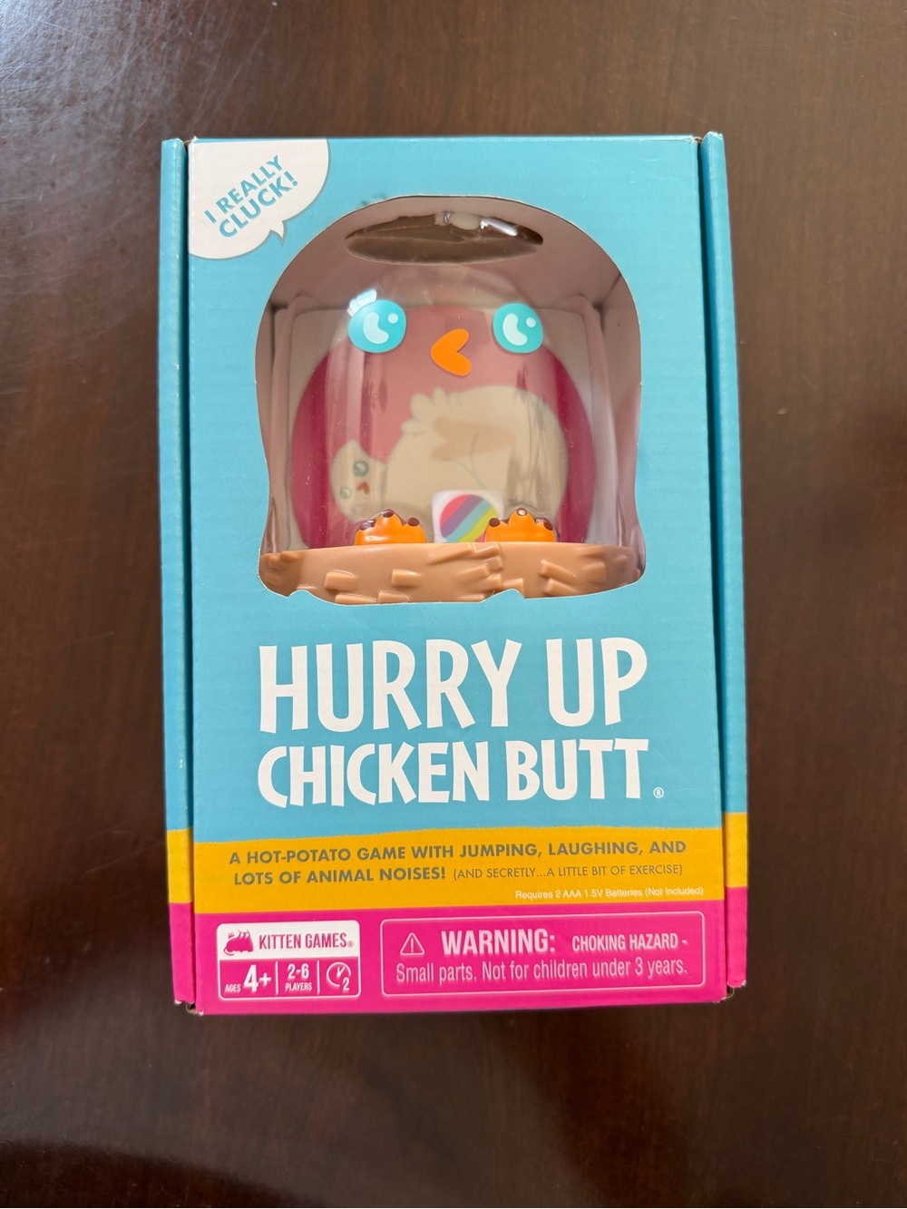 Hurry Up Chicken Butt Hot Potato Family Card Game - New